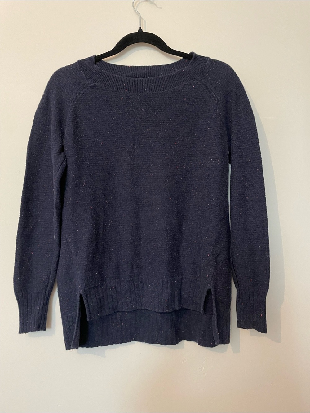 Women's Navy Crewneck Knit Sweater